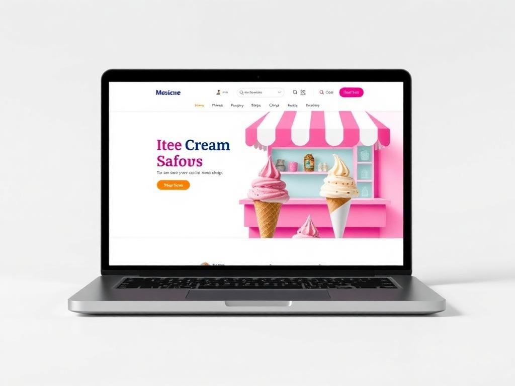 Site criado para Gelato Mio — Sorveteria